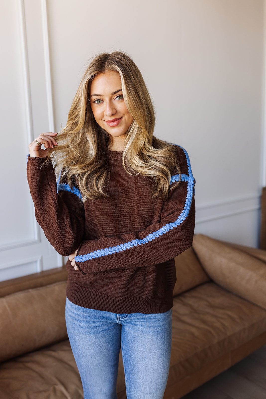 Chocolate Cheer Sweater - Brown - Image 3