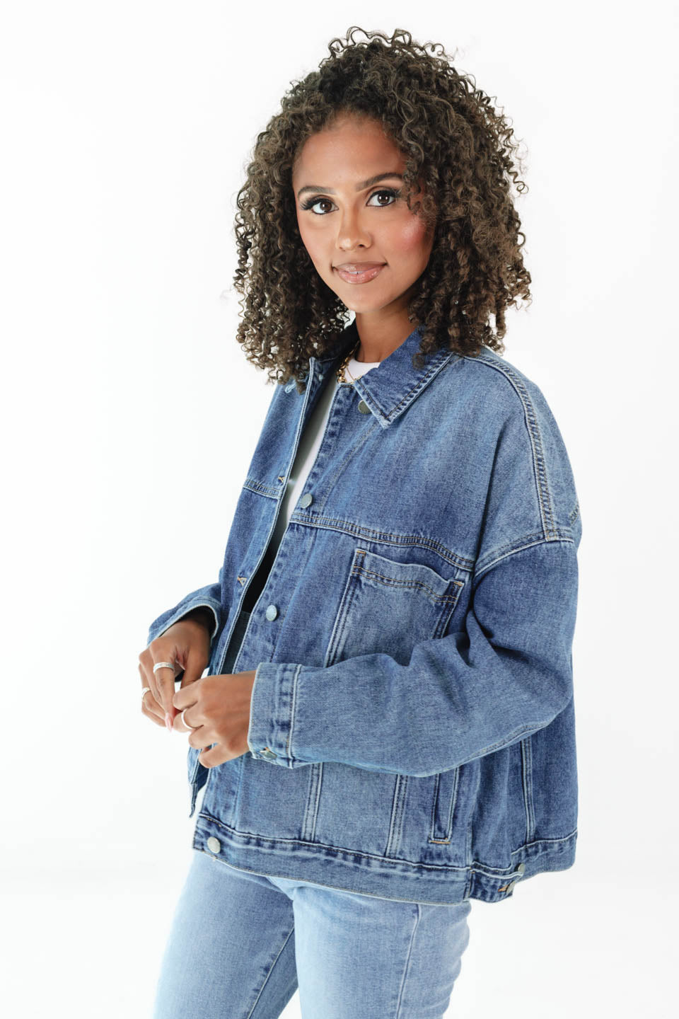 Time To Head Out Denim Jacket - Denim - Image 3