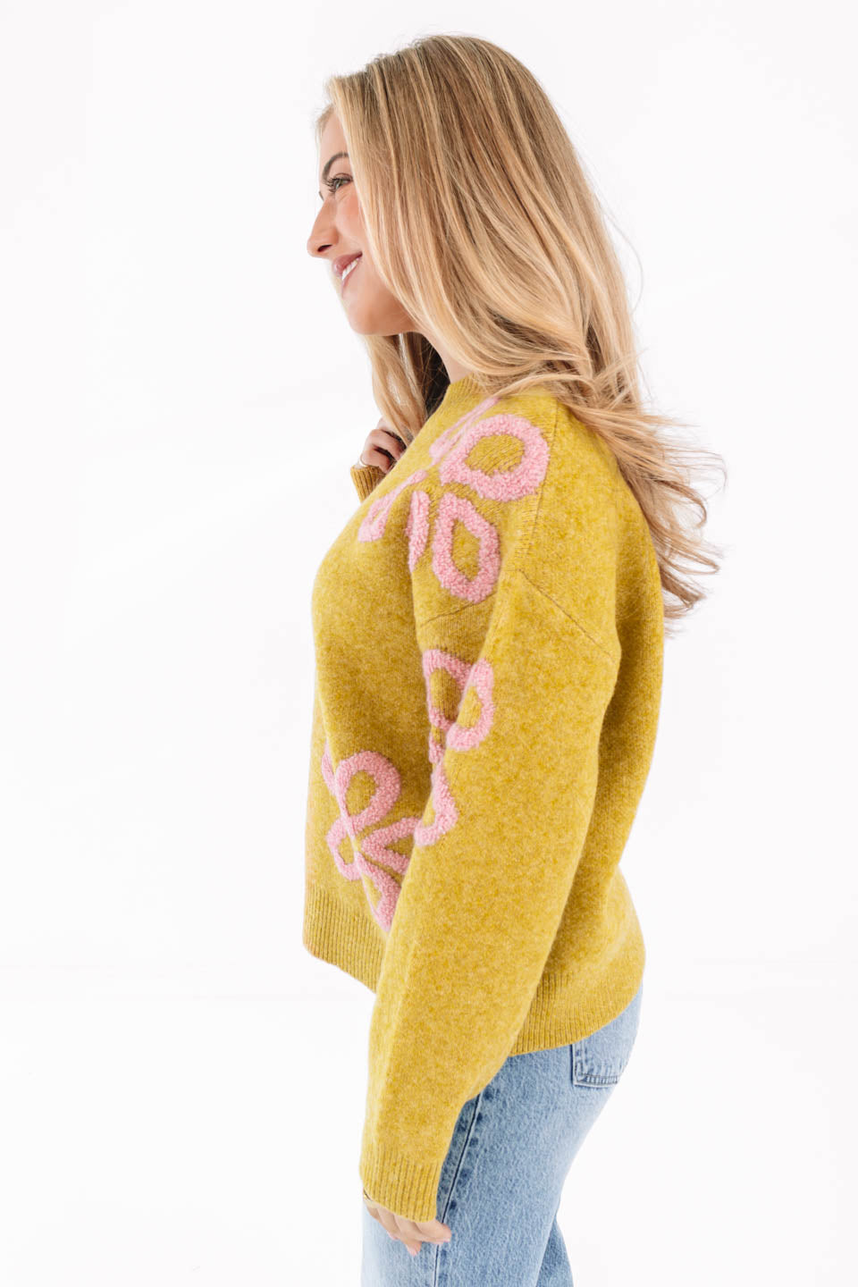 On The Top Sweater - Chartreuse - Image 5