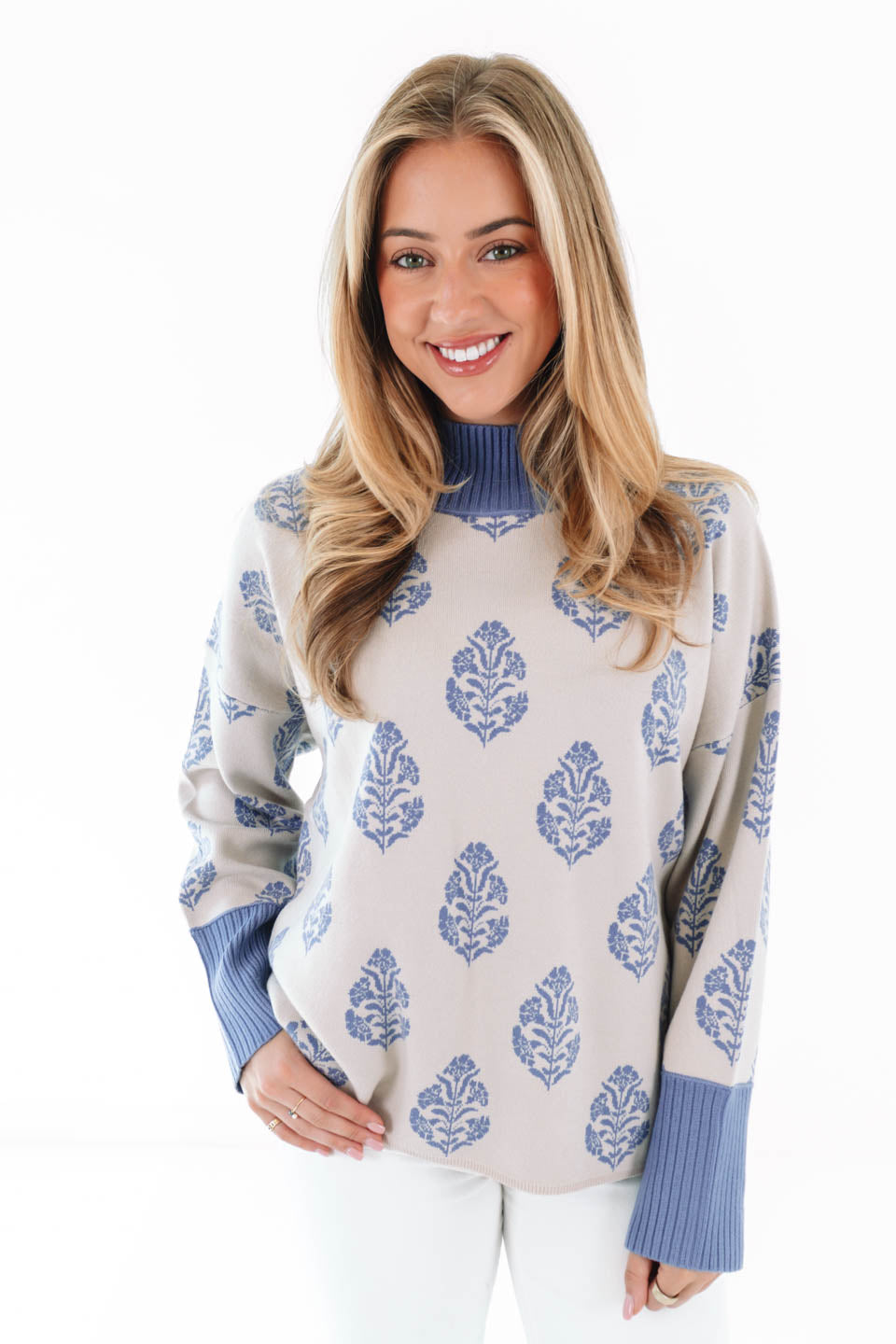 Around The Fire Sweater - Ecru - Image 4