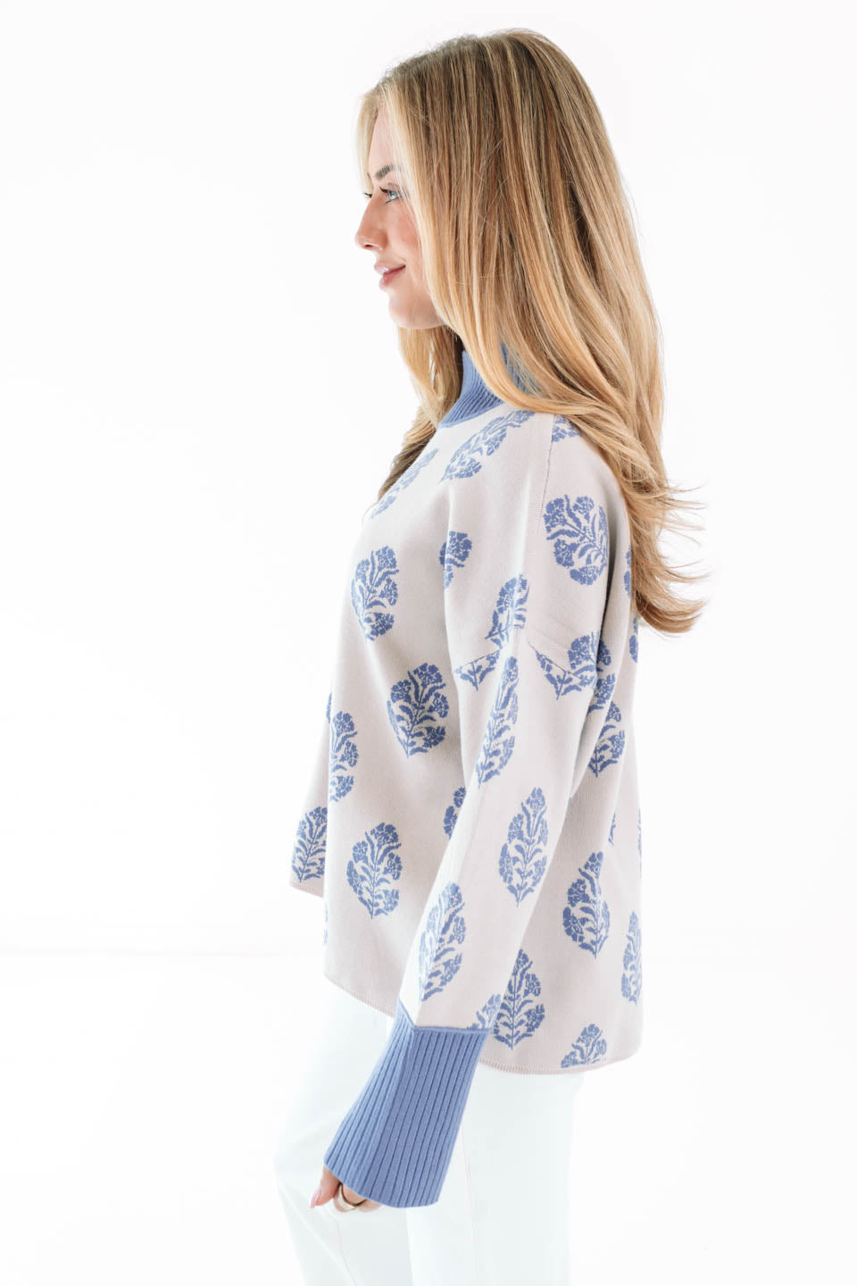 Around The Fire Sweater - Ecru - Image 5