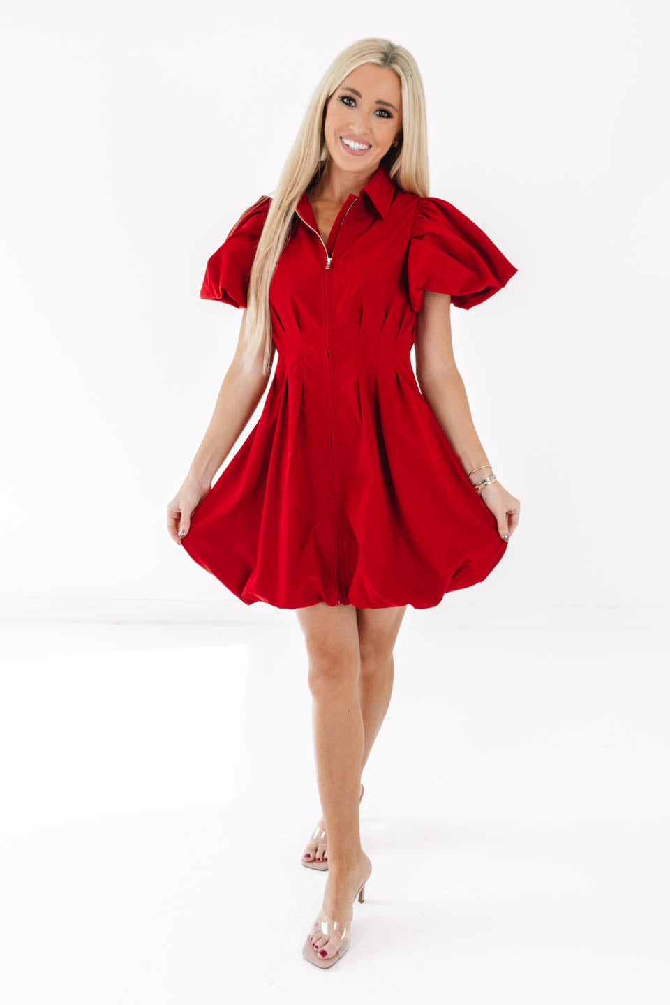 Go With Grace Dress - Scarlet - Image 3