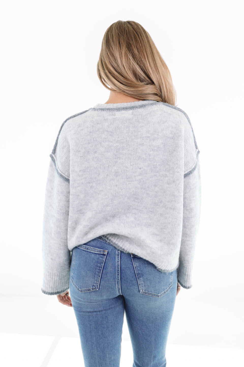 Not What It Seams Sweater - Grey - Image 5