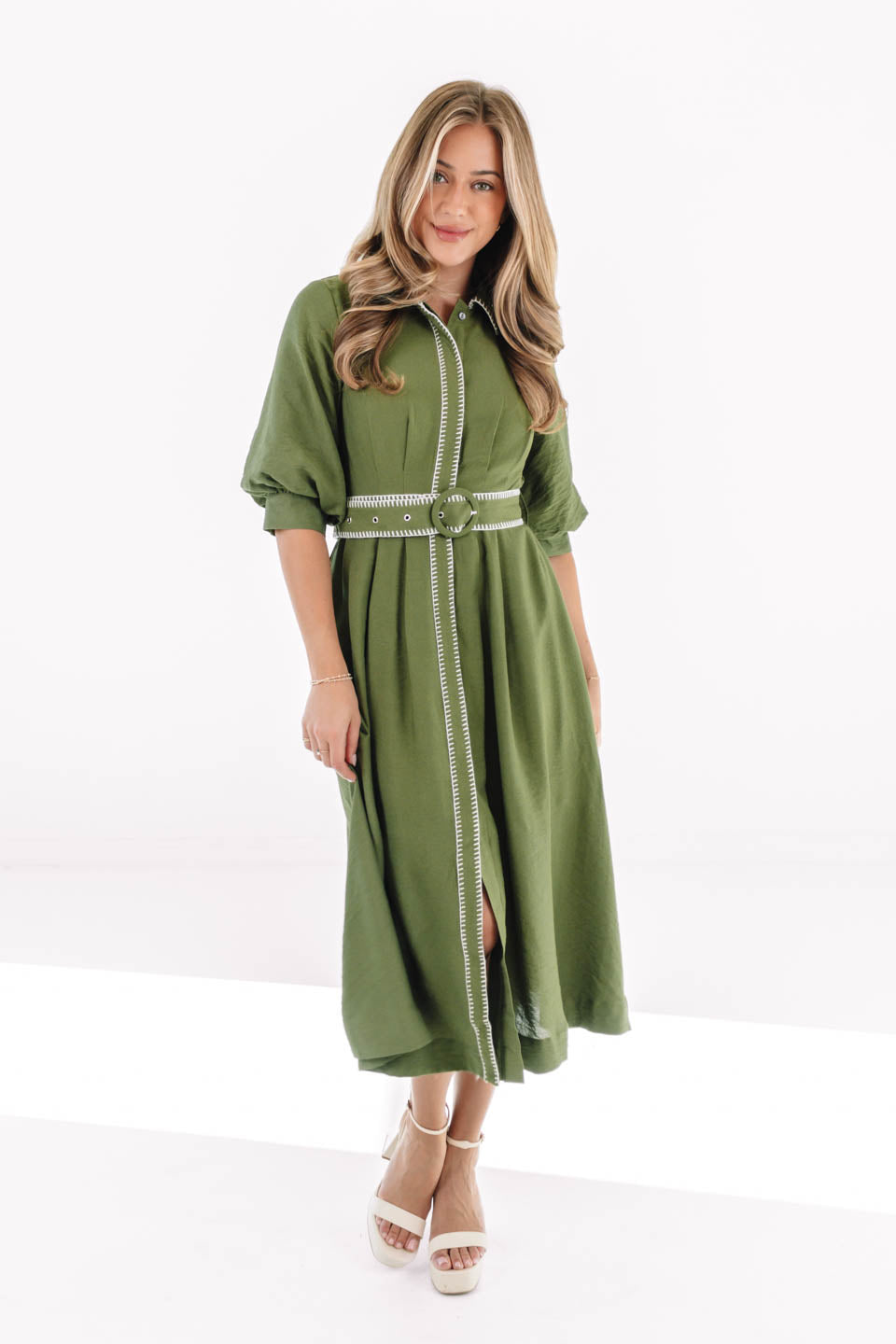For Certain Midi Dress - Green - Image 2